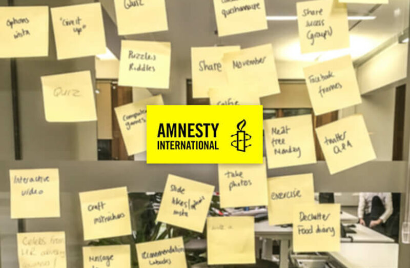 Amnesty International Supporter Journeys Brainstorm